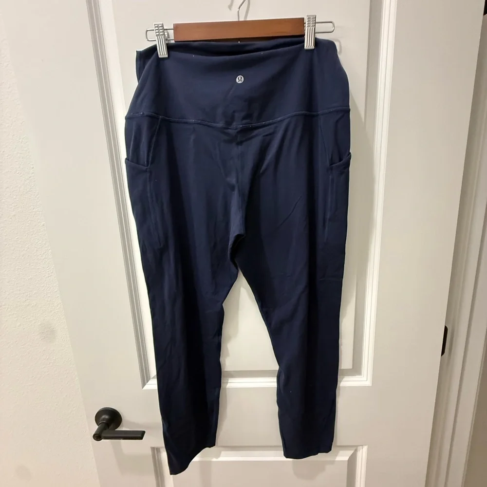 lululemon athletica Navy High-Rise Side-Pocket Leggings